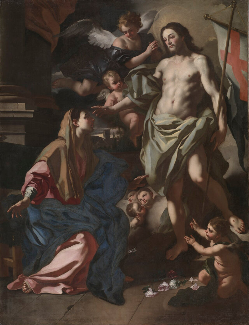 Diriliş İsa Meryem Ana'ya Görünürken - Francesco Solimena