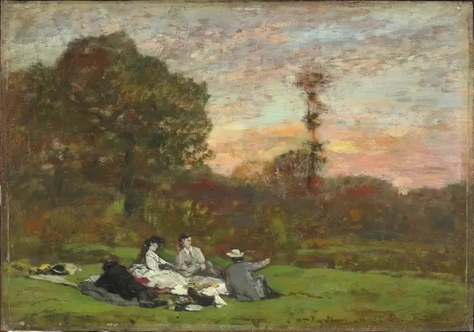 Çimen Üzerinde Kahvaltı - Eugène Boudin