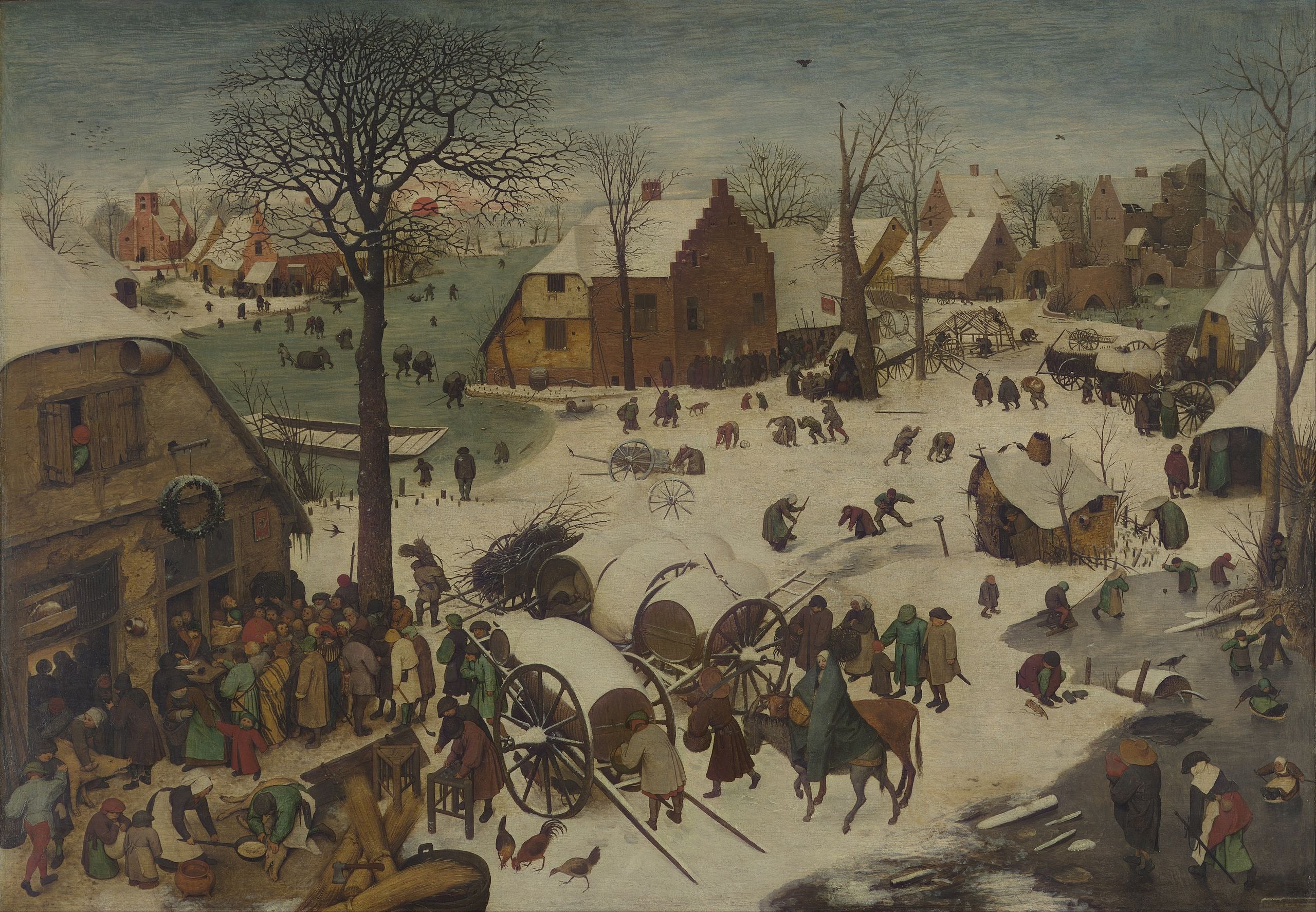 Le Dénombrement de Bethléem - Pieter Brueghel the Elder