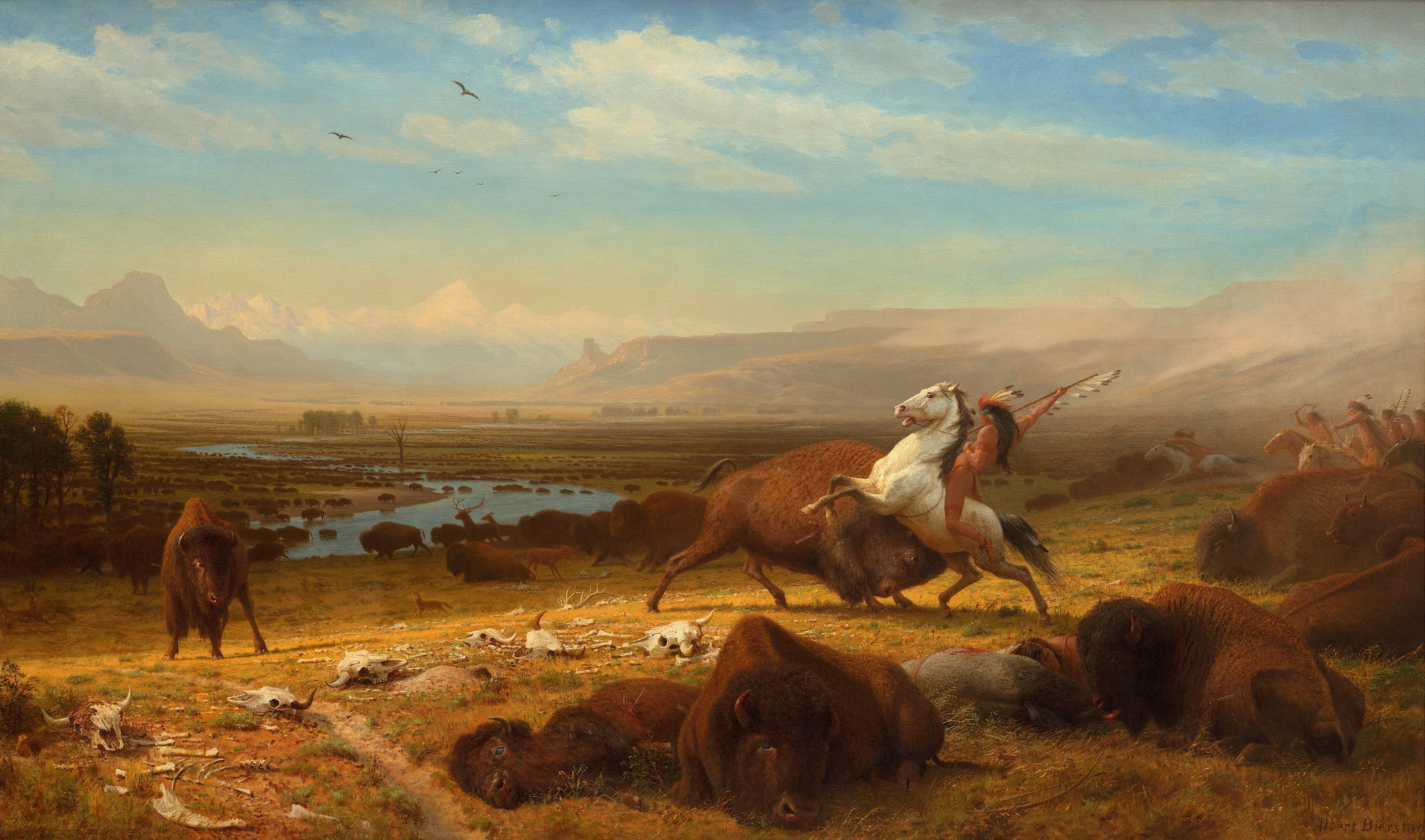 Le Dernier des bisons - Albert Bierstadt