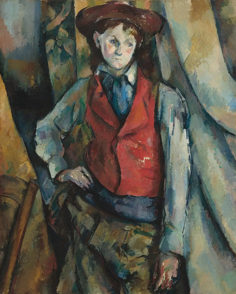 Kırmızı Yelekli Çocuk - Paul Cézanne