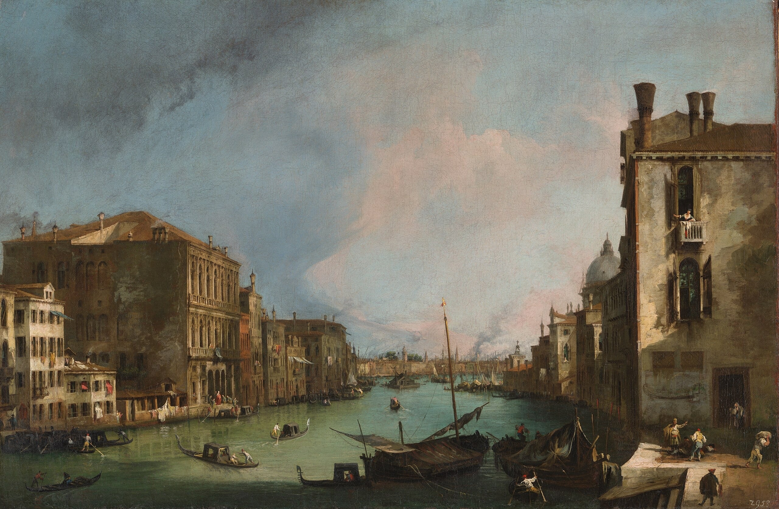 Le Grand Canal avec le pont du Rialto - Canaletto