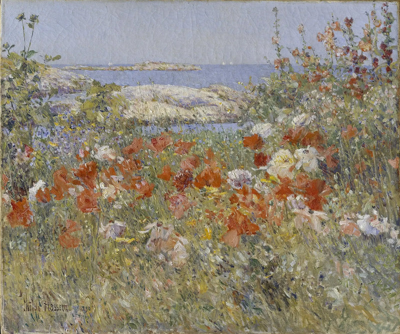 Cecilia Thaxter'in Bahçesi, Shoals Adaları, Maine - Childe Hassam