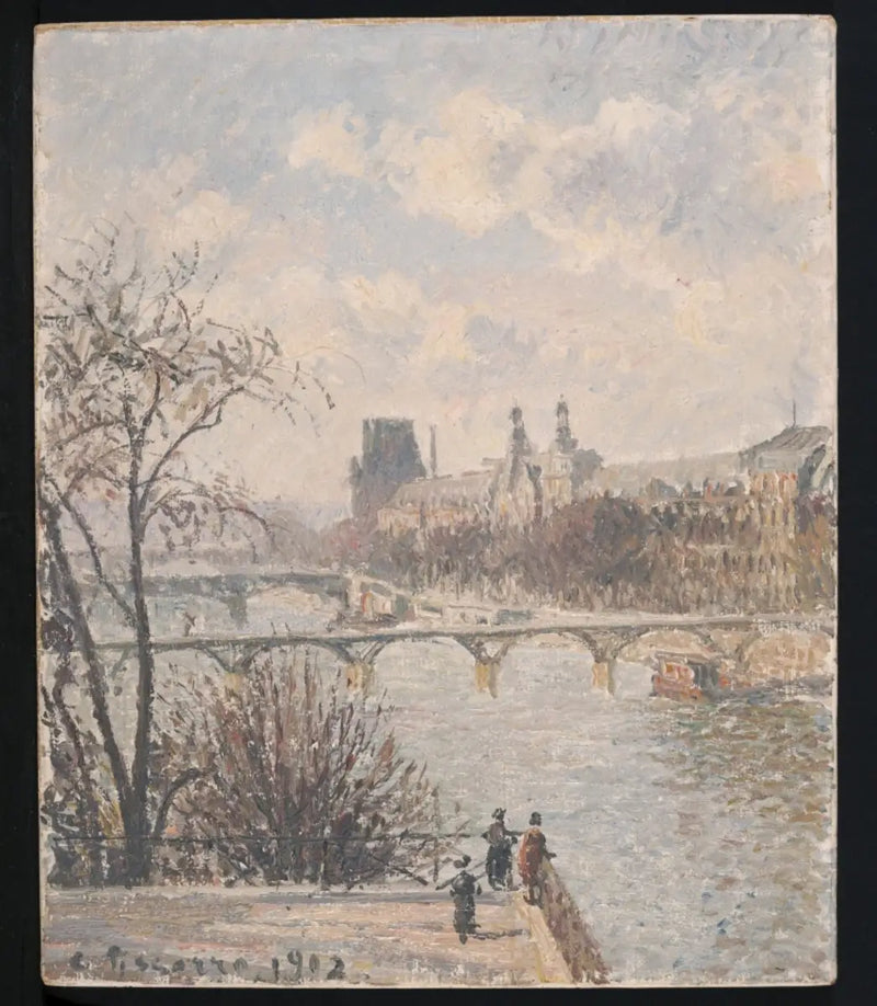 Louvre, sabah - Camille Pissarro