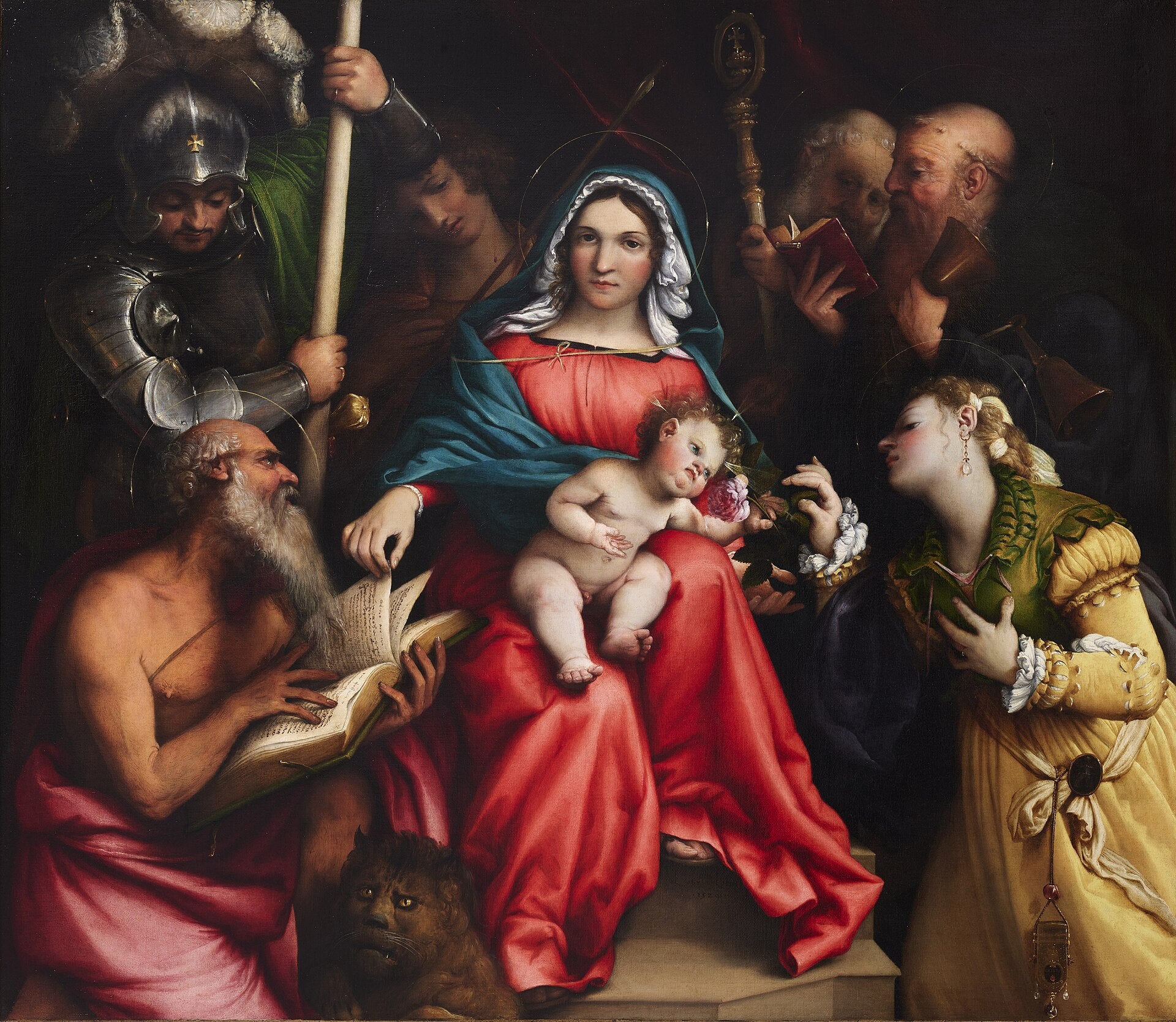 Le Mariage mystique de sainte Catherine (Lotto, Rome) - Lorenzo Lotto