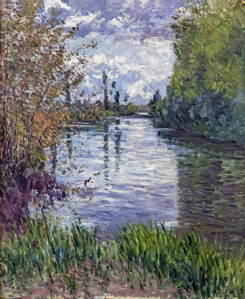 Seine'nin Küçük Kolu Sonbaharda - Gustave Caillebotte