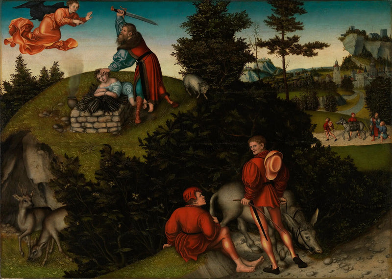İbrahim'in Kurbanı - Lucas Cranach the Elder