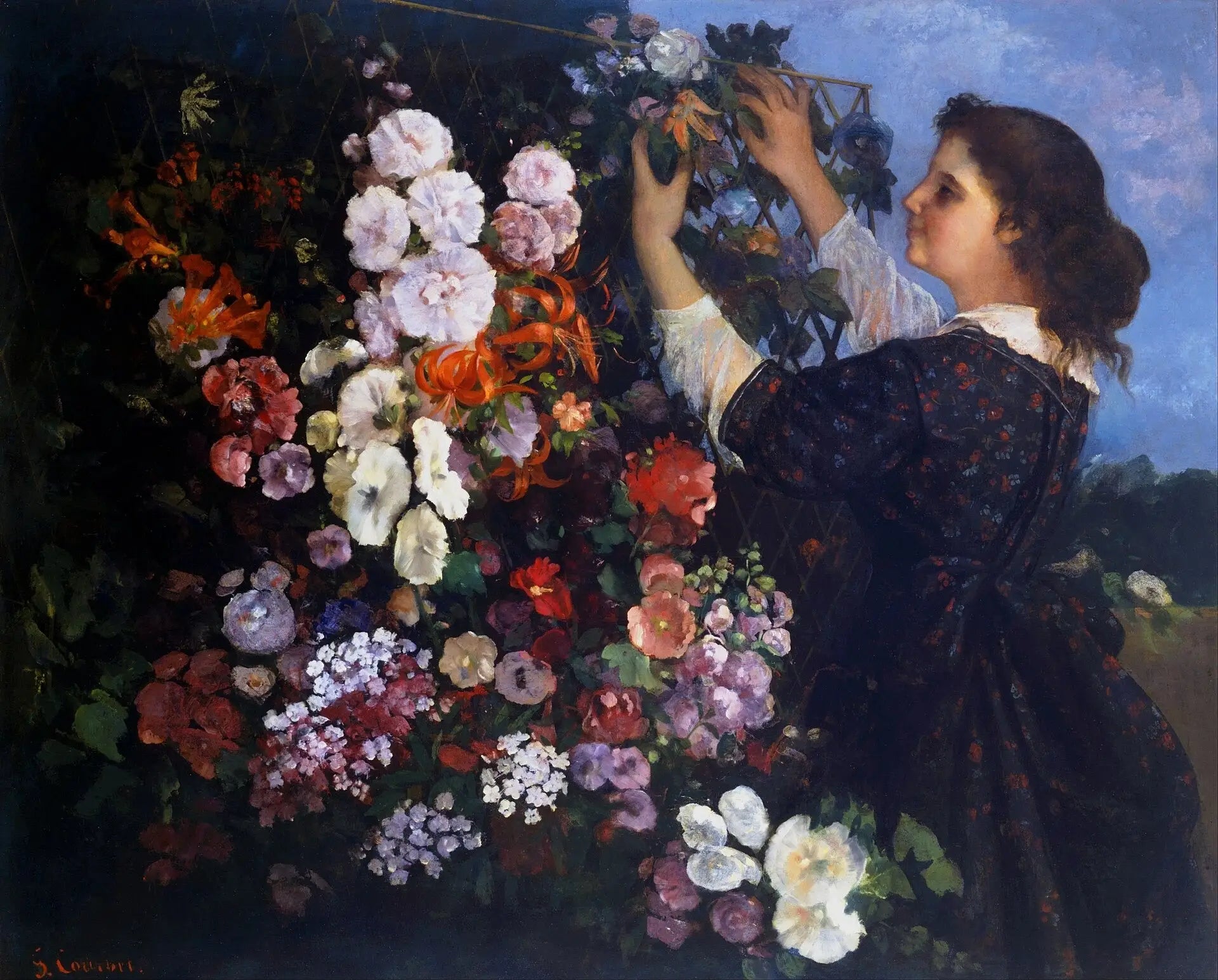 Le Treillis - Gustave Courbet - Alpha Reproduction