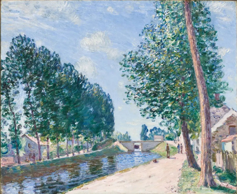 Moret'teki Loing Kanalı - Alfred Sisley