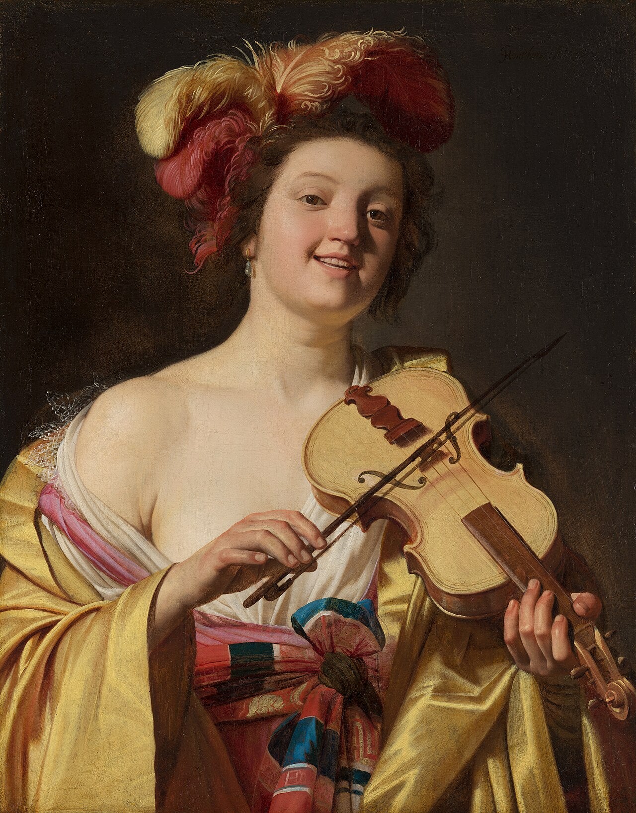 Le joueur de violon - Gerrit van Honthorst