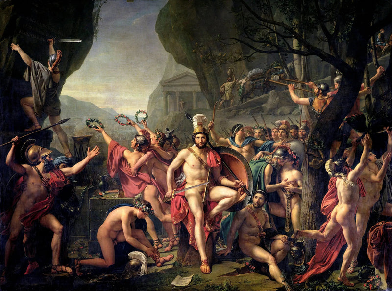 Termopil Savaşı'nda Leonidas - Jacques-Louis David