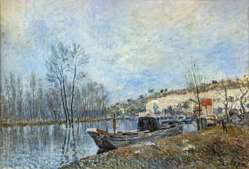 Moret'a Doğru Loing Kenarları - Alfred Sisley