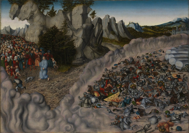 Firavun'un Orduları Kızıl Deniz'de Batmış - Lucas Cranach the Elder