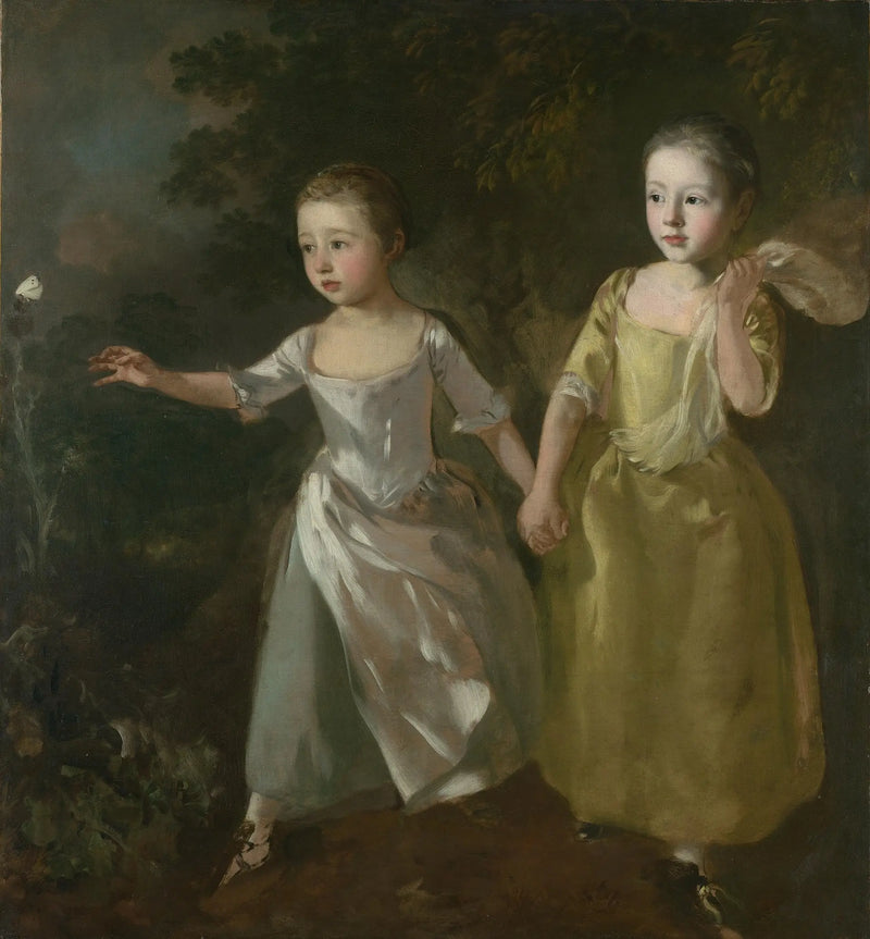 Ressamın Kızları ve Kelebek Avı - Thomas Gainsborough