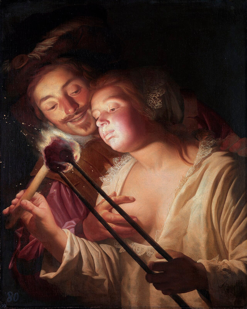 Asker ve Kız - Gerrit van Honthorst