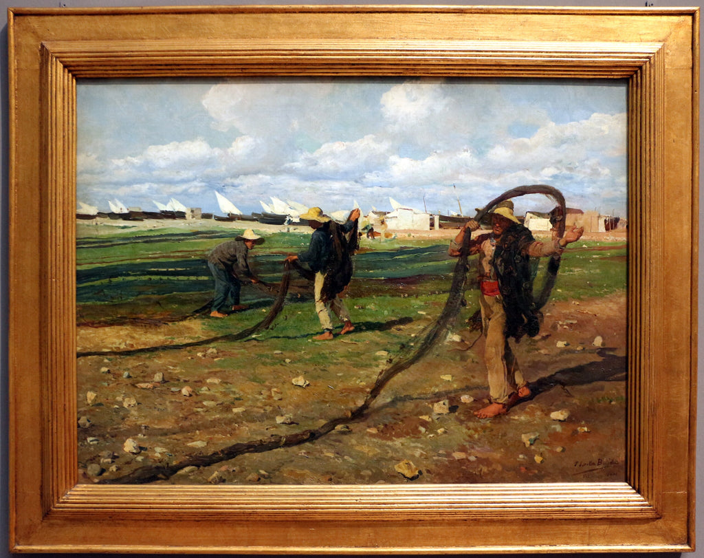 Balıkçılar ağlarını topluyor - Joaquín Sorolla