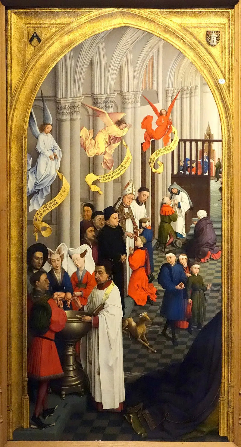 Yedi Sakrament (sol panel) - Rogier van der Weyden