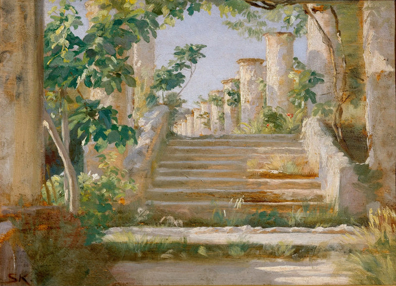 Ravello'daki Loggia - Peder Severin Krøyer