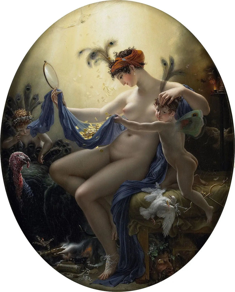 Mademoiselle Lange ve Danaé - Anne-Louis Girodet