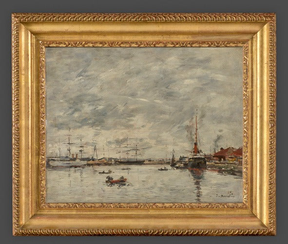Gri Hava'da Deniz - Eugène Boudin