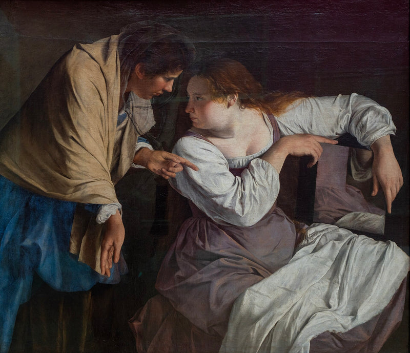 Marthe, kız kardeşi Marie'yi azarlarken - Orazio Gentileschi