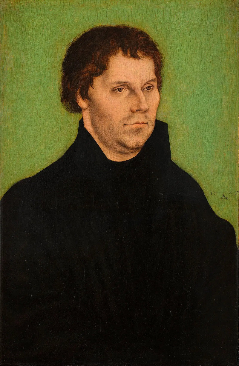 Martin Luther, yarım vücut, sağa dönük - Lucas Cranach the Elder