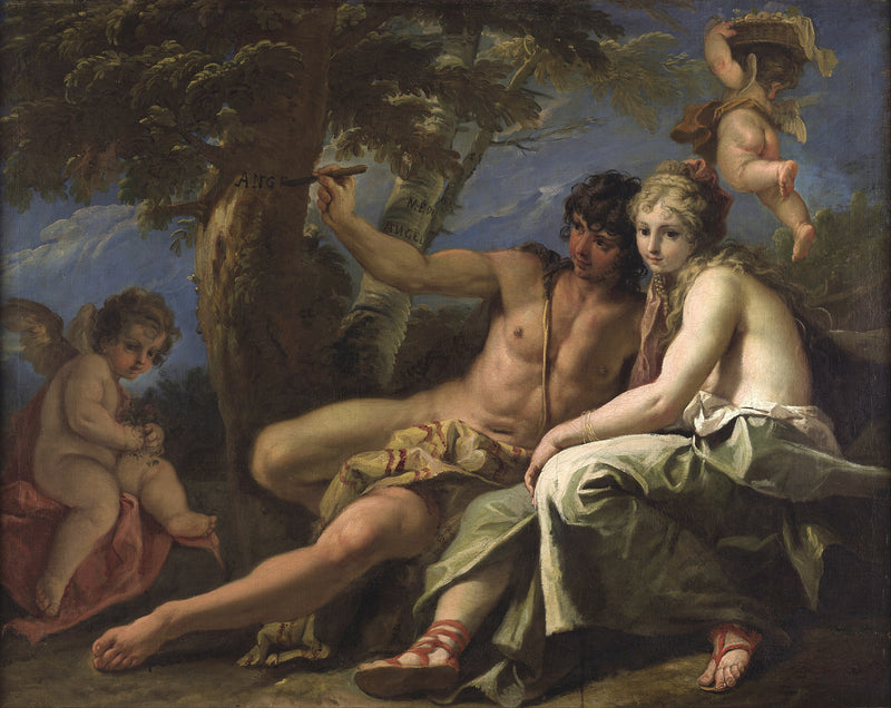 Médor ve Angélique - Sebastiano Ricci