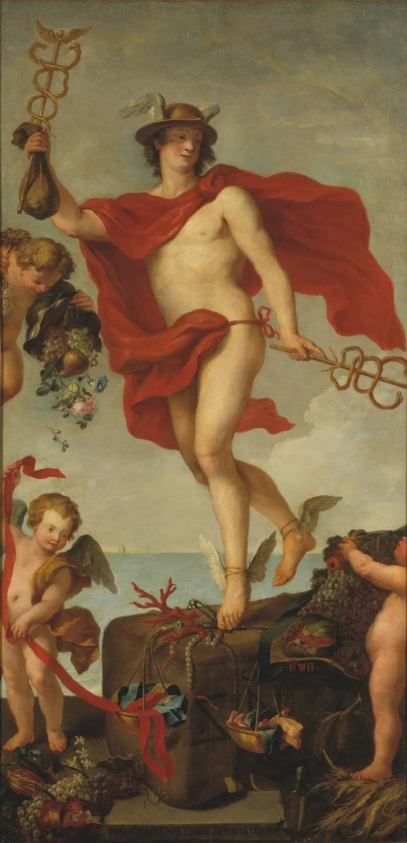 Anvers'ten kalkışlı Merkür. Daha büyük bir tablodan parça. - Peter Paul Rubens