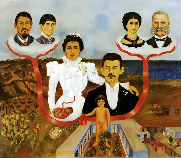 Büyükannem, büyükbabam, ebeveynlerim ve ben - Frida Kahlo