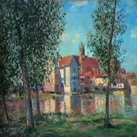 Reproduction du tableau « Moret-sur-Loing : Soleil du matin - Alfred Sisley » par Alpha Reproduction en peinture à l’huile