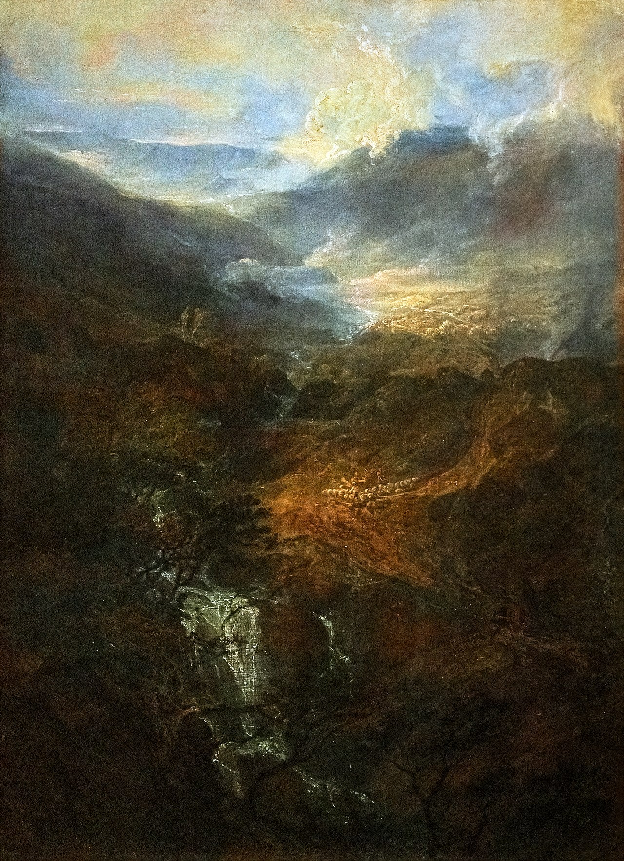 Coniston Fells'te Sabah, Cumberland - J. M. W. Turner