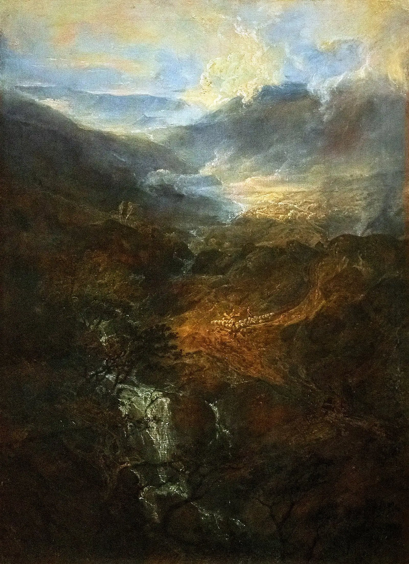 Coniston Fells'te Sabah, Cumberland - J. M. W. Turner