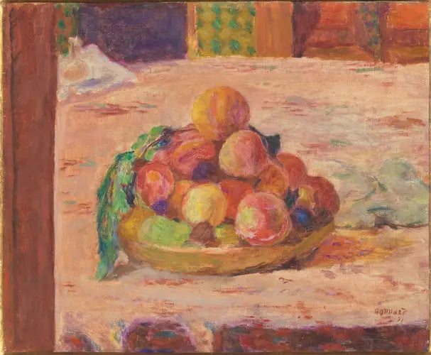 Natür Mort : Tabak ve Meyveler - Pierre Bonnard