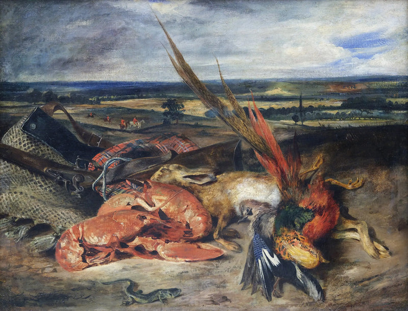 Lobster Still Life - Eugène Delacroix