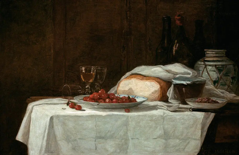 Kirazlı Natürmort - Eugène Boudin