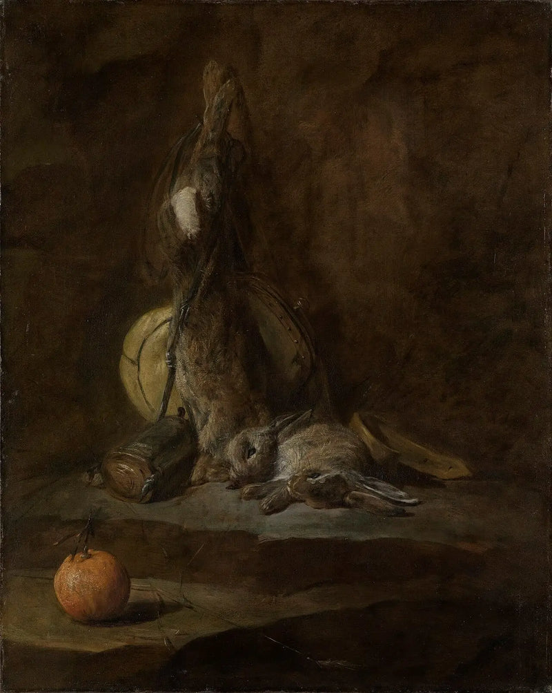 Ölü Tavşanlarla Natürmort - Jean Simeón Chardin
