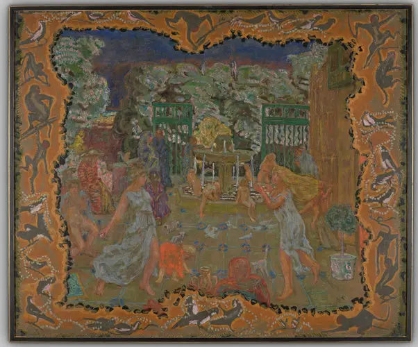 Gölgelendirilmiş başlı pembe çiçek - Pierre Bonnard
