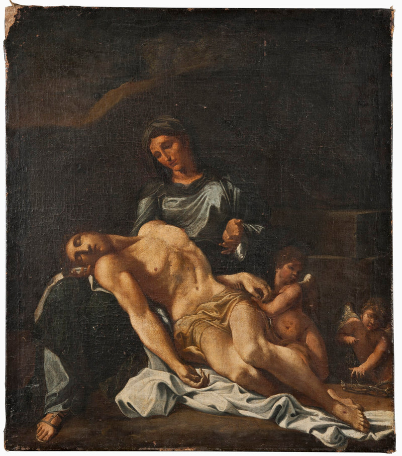Tekrar boyanmış, NM 7172'ye kadar. Pietà - Annibale Carracci