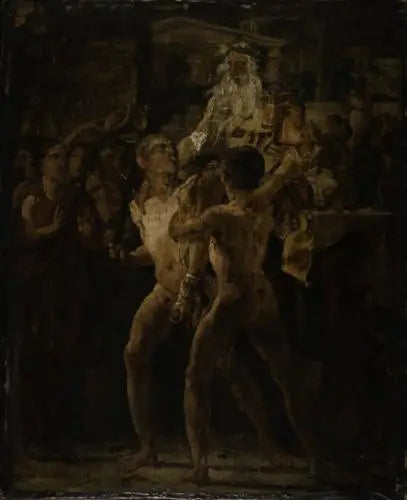 Homeros'un Ovasyonu, taslak. Antik konu - Théodore Géricault