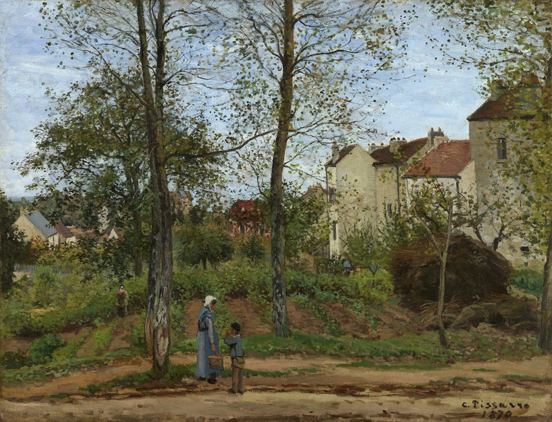 Louveciennes Manzarası, sonbahar - Camille Pissarro