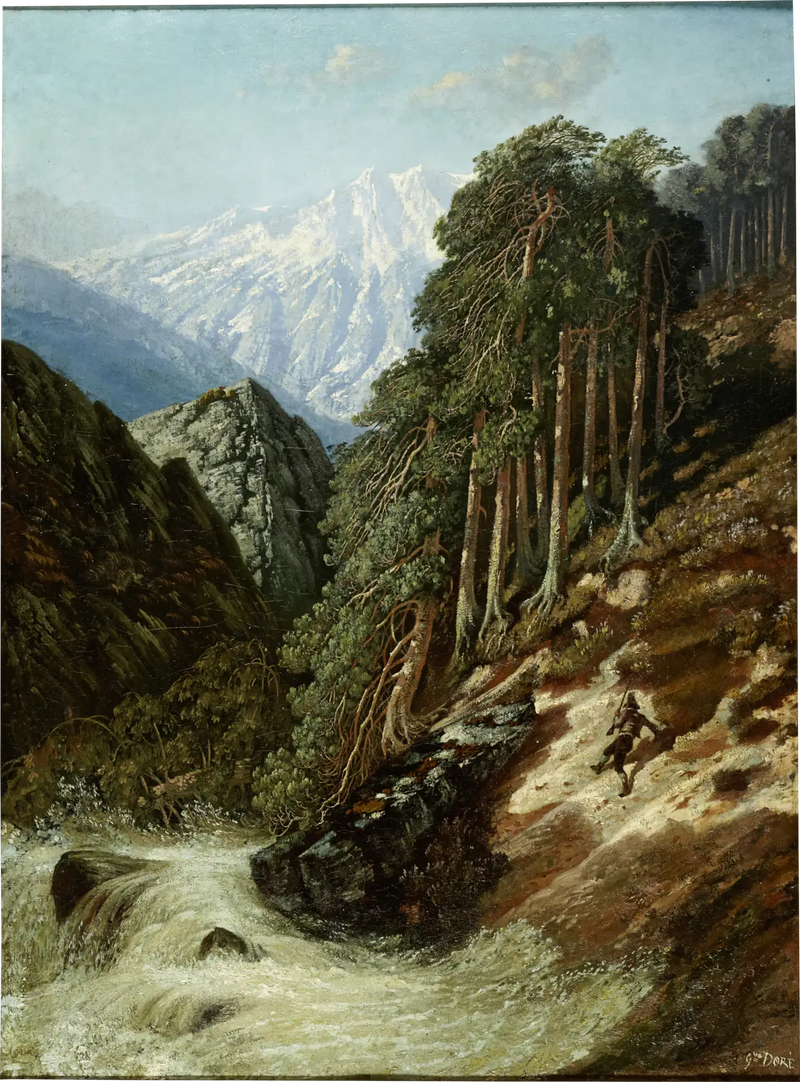 Beck ile Alp Manzarası - Gustave Doré