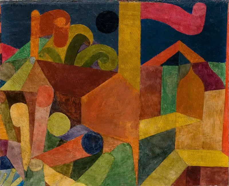 Bayraklı Manzara; Bayraklı Evler - Paul Klee