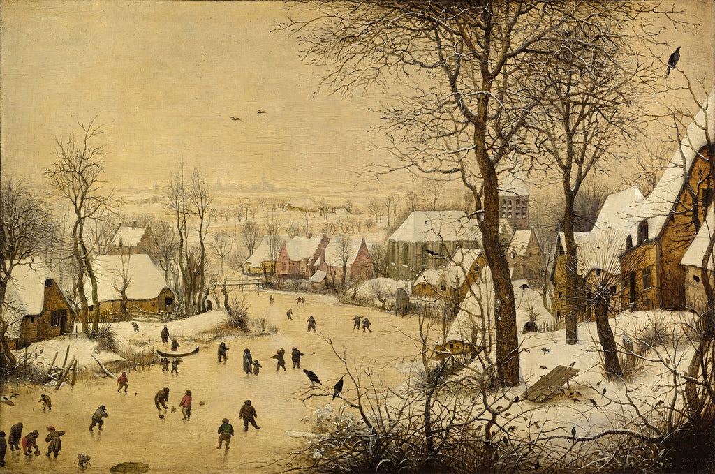 Paysage d'hiver avec patineurs et piège aux oiseaux - Pieter Brueghel the Elder