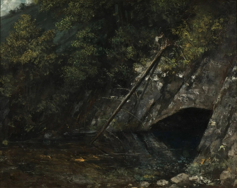 La Source Bleue Manzarası - Gustave Courbet