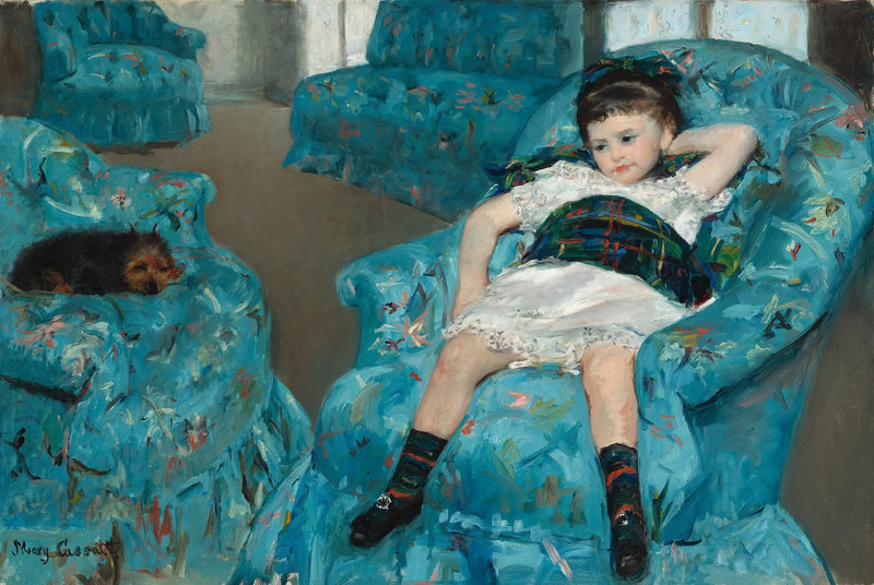 Mavi Koltukta Küçük Kız - Mary Cassatt