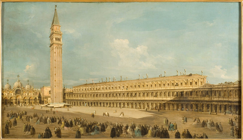 Venedik'teki Saint-Marc Meydanı - Francesco Guardi