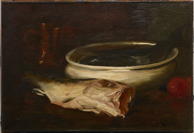 Balık ve natürmort - William Merritt Chase