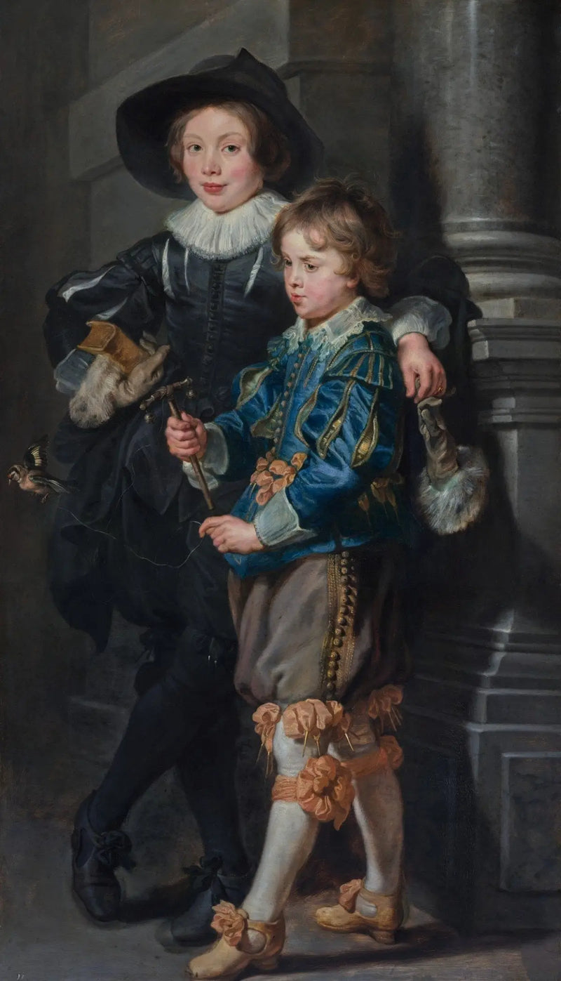 Albert (1614-1657) ve Nicolas Rubens (1618-1673) Portresi - Peter Paul Rubens