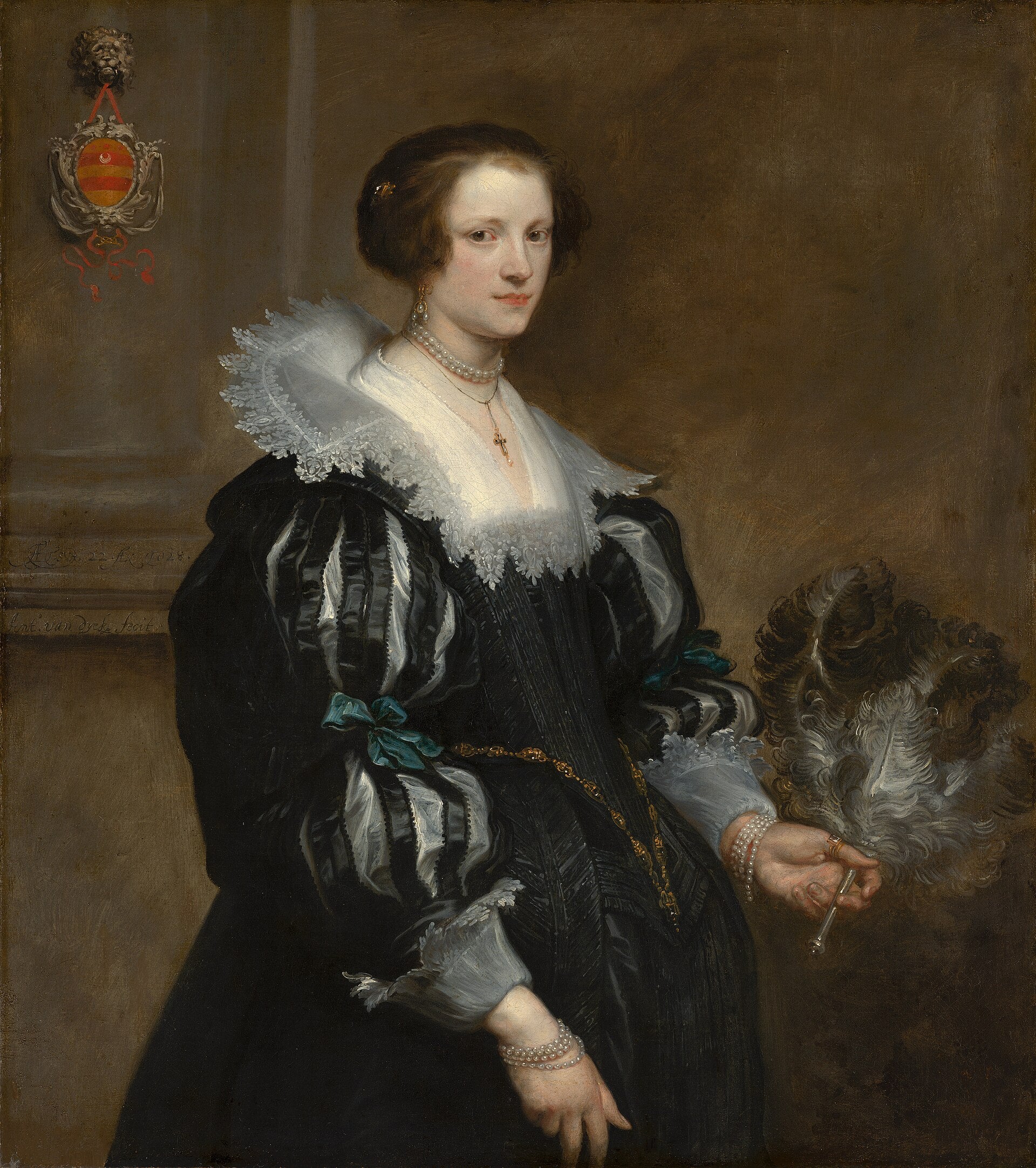 Portrait d'Anna Wake (1605-1669) - Antoine van Dyck