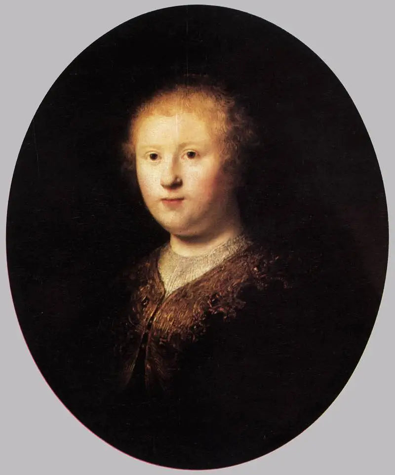 Genç bir kadının portresi. - Rembrandt